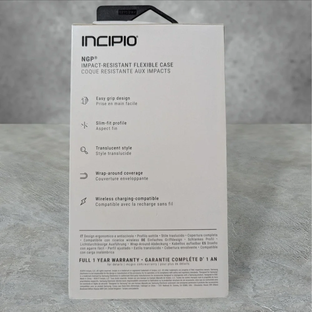 Q1. Incipio Impact Resistant Flexible Case Samsung Galaxy S10 - Clear